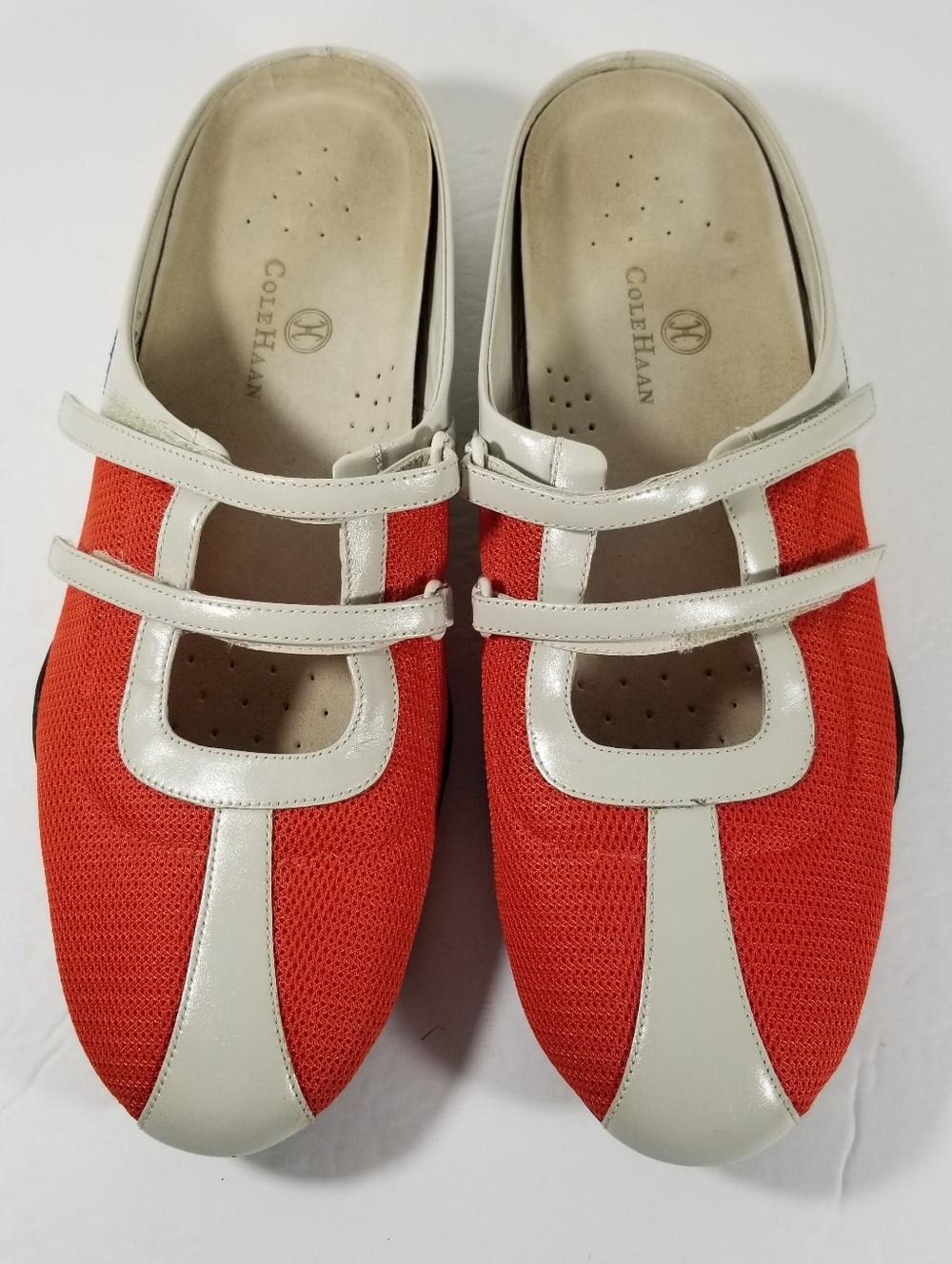 Cole Haan NikeAir Slip On Mary Jane Sneakers Women's Size 11B Beige Orange - Picture 3 of 7